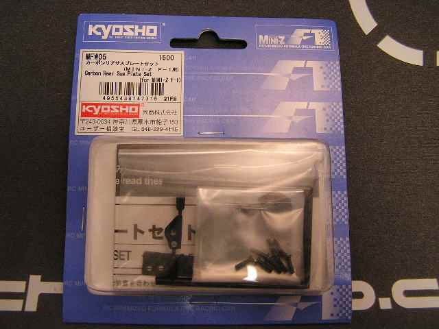Placas en carbono de suspension para MiniZ F1 Kyosho