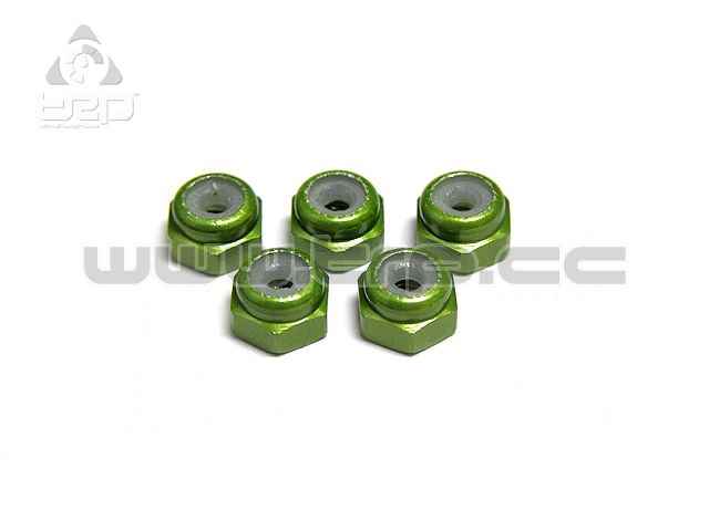 Kyosho MiniZ Monster Tuercas autoblocantes M2 Verde