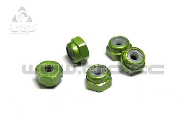 Kyosho MiniZ Monster Tuercas autoblocantes M2 Verde